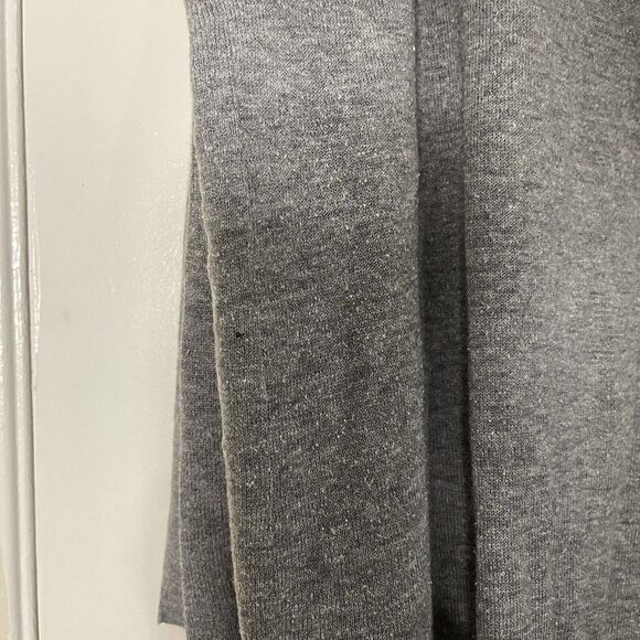 Eileen Fisher Gray Casual wool blend knit cardigan sweater with pockets size M - Picture 6 of 8